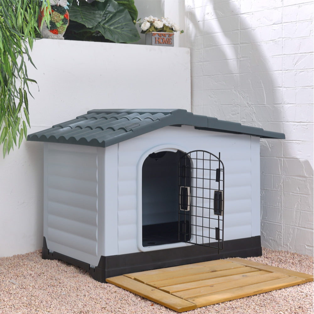 Large Dog Kennel Outdoor Indoor Pet Plastic House – Bathroom Deco