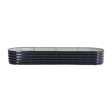 Oval-Shaped Galvanized Steel Raised Garden Bed