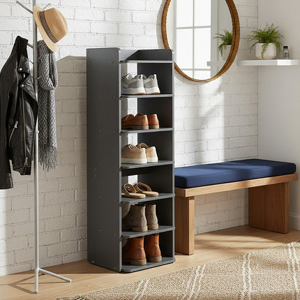 7-Tier/ 8-Tier Narrow Tall Shoes Rack for Entryway