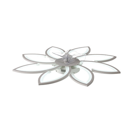 Modern Flower Shape Ceiling Fan with Light
