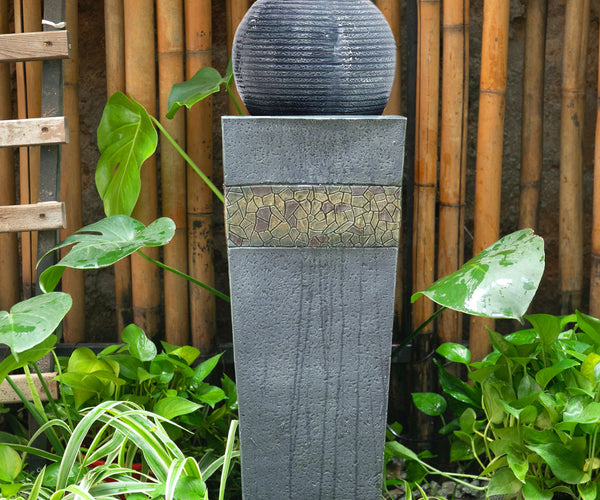 80cm Sphere Electric Fountain Water Feature LED Light