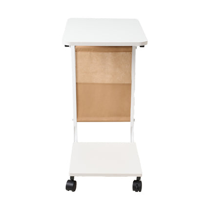 C-Shaped Side Table with Storage Bag