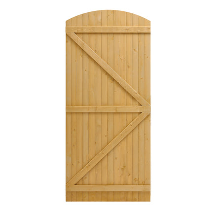 Semi Braced Arch Top Strong Wooden Garden Gate