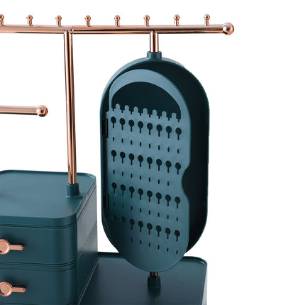 Jewelry Organizer Makeup Storage Box Necklace Eearring Display