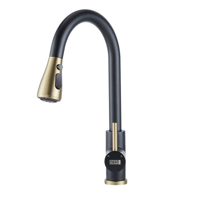 Bathroomdeco Retractable Commercial Pulldown Kitchen Faucet