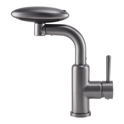 G1/2 Pull-out Sprayer Retractable Kitchen Faucet with 4 Modes