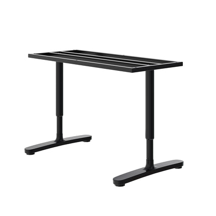 2Pcs Black/ White Adjustable Height Table Underframe