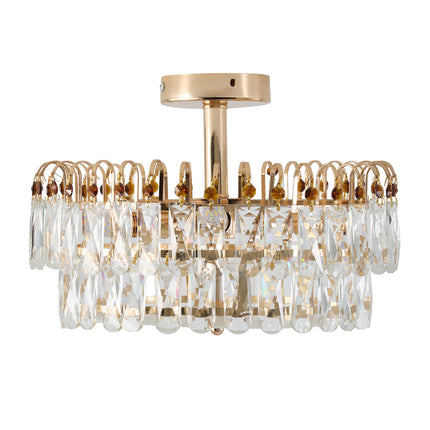 Semi Flush Mount Crystal Ceiling Light