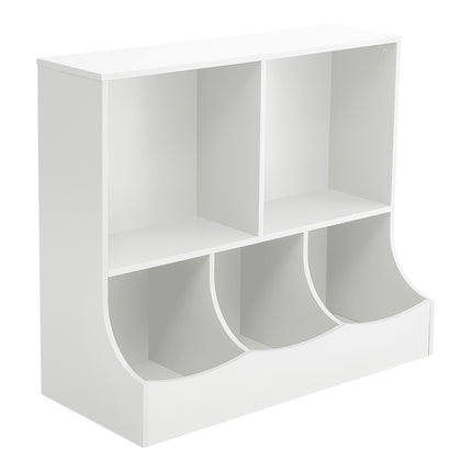 2-Tier Open Style Toys Books Storage Cabinet Organiser