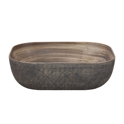 Ceramic Countertop Washbasin Vessel Sink with Waste Kit