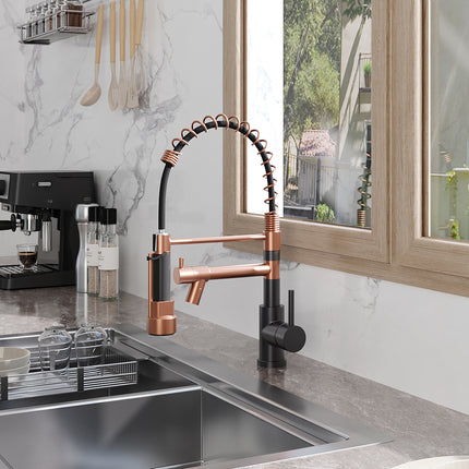 Swivel Pulldown Kitchen Faucet with Pot Filler