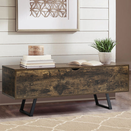 Industrial Wooden Flip Storage Table