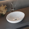 Artistic Oval Bathroom Vessel Sink Gloss White Basin Sink