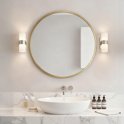 60CM Gold Round Wall Mirror