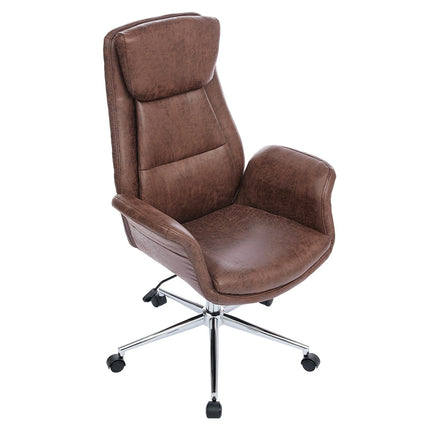 Adjustable High Back PU Office Chair with Armrests