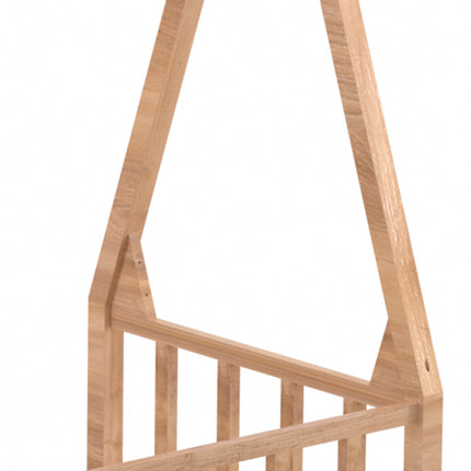 Premium Wood Kids House Bed Frame with Fence
