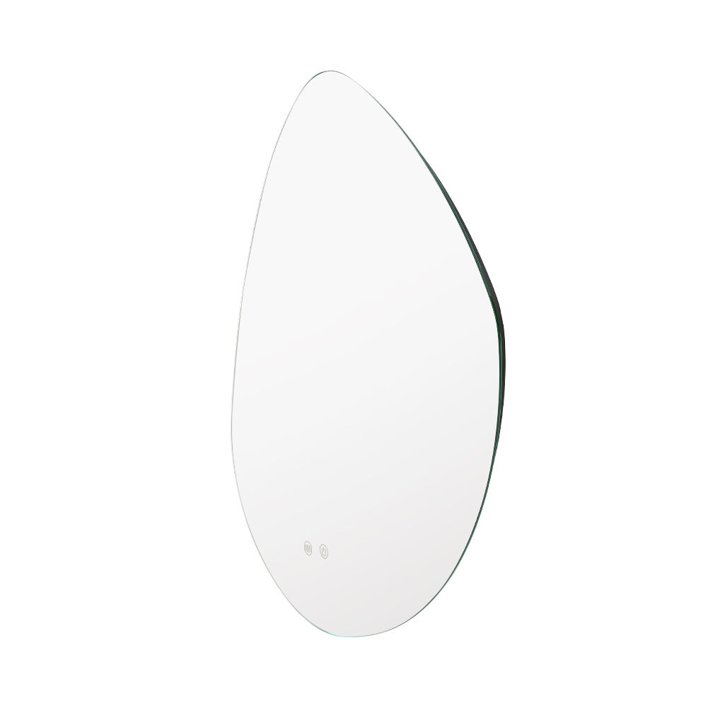 Contemporary Unframed Non-Regular LED Wall Mirror 70x60