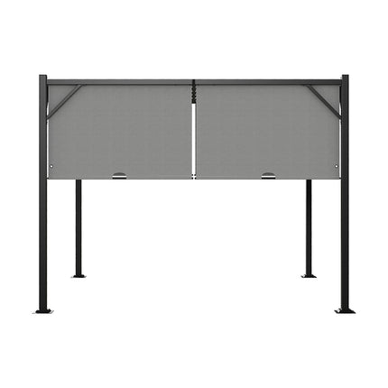Outdoor Garden Retractable Pergola with Canopy