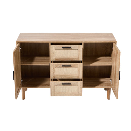Wooden Sideboard Storage Cabinet with 3 Drawers