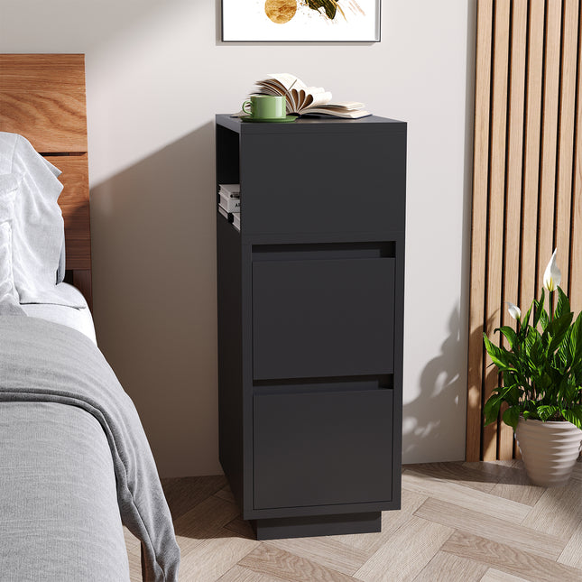 Minimalist Bedside Table Nightstand with Drawers