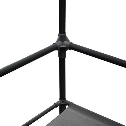 4-Tier Shoe Rack with Coat Hanger