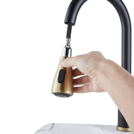Bathroomdeco Retractable Commercial Pulldown Kitchen Faucet