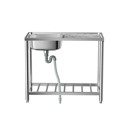 201 Stainless Steel Commercial Sink with Drainboard