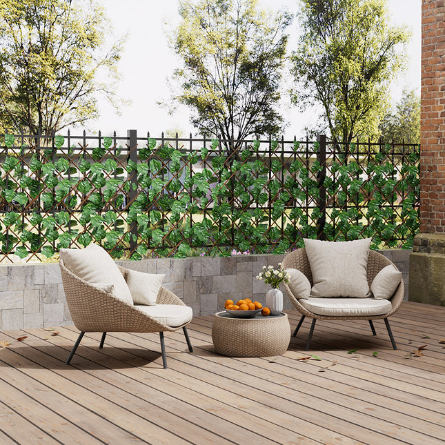 Grape Leaf Artificial Hedge Panel Decorative Panel