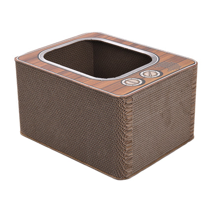 Pets Mood TV Shape Cat Scratcher House Bed