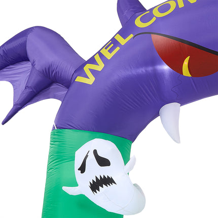 8.2FT Halloween Inflatable Devil Archway Decoration with Built-in Lights