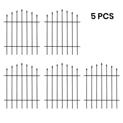 5Pcs Metal Garden Fences