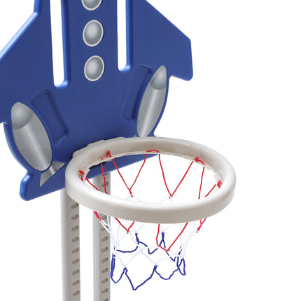 Blue Basketball Golf Ring Toss Activity Centre for Toddlers