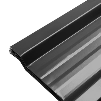 Set of 12 Steel Corrugated Panels 45x115cm