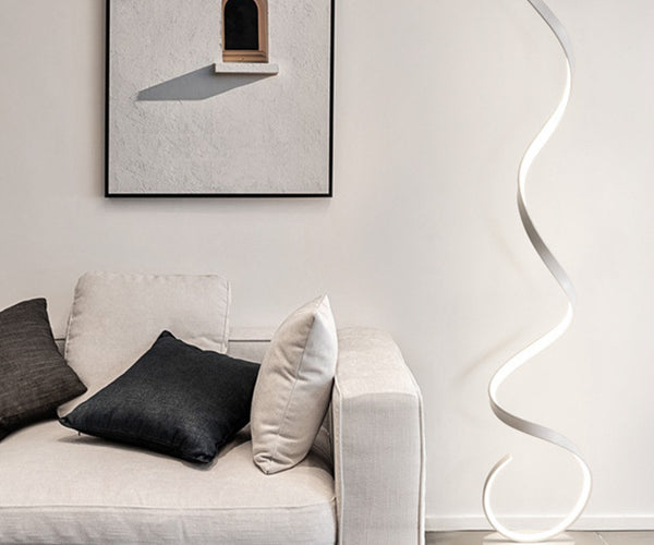 LED Living Room Spiral Floor Lamp