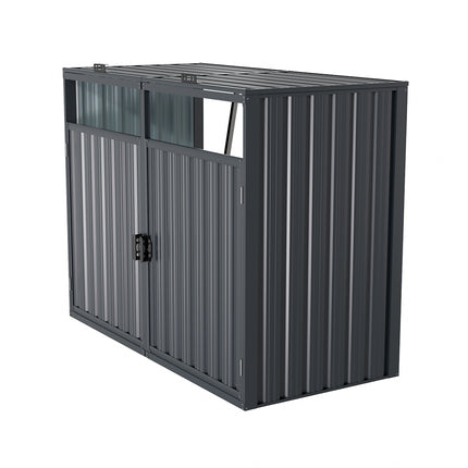 Outdoor Metal Garbage Can Garden Storage Shed