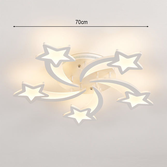 Modern Star LED Chandelier Ceiling Light  5 Head Dimmable