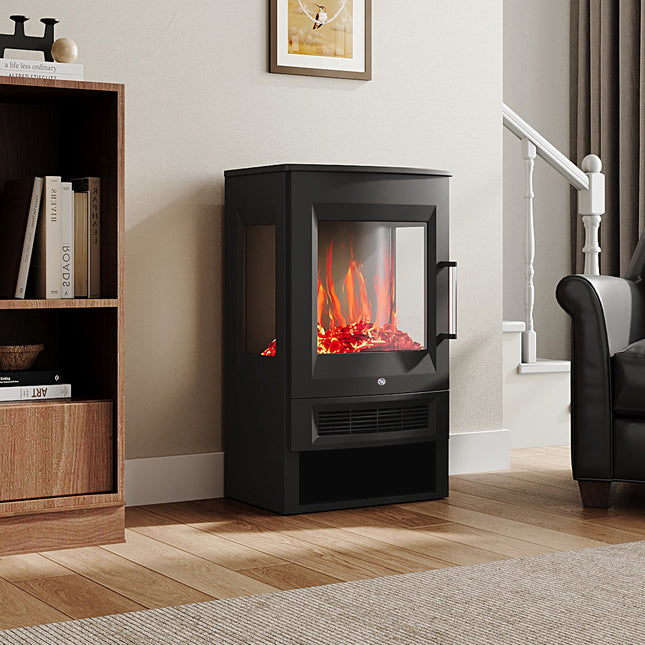 Freestanding Electric Fireplace with Remote Control