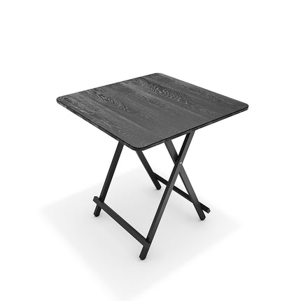 Black 70x70cm Portable Folding Dining Table