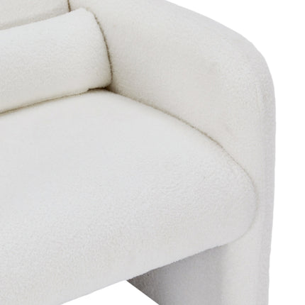 Modern Accent Chair with Lumbar Pillow