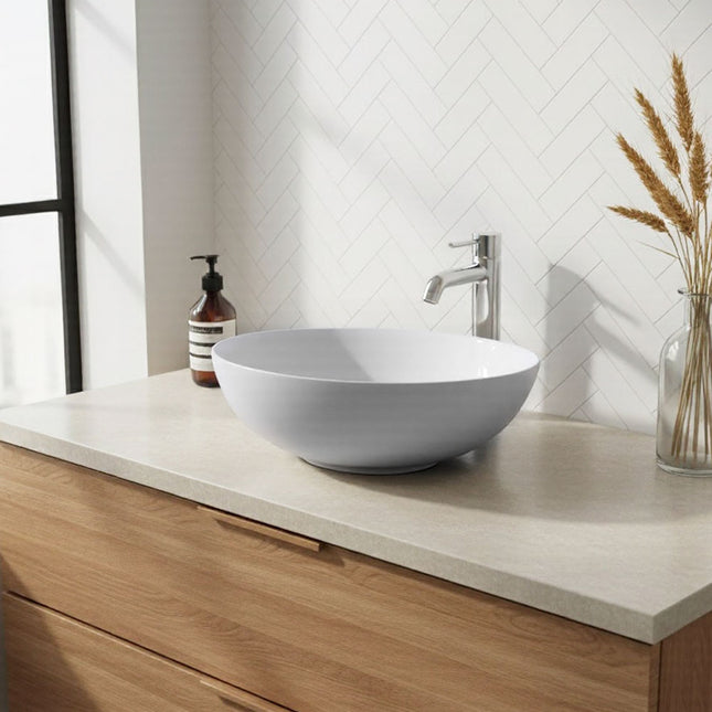 Ceramic Countertop Washbasin with Waste Kit