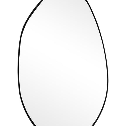 Irregularly Shaped Metal Framed Wall Mirror Decorative