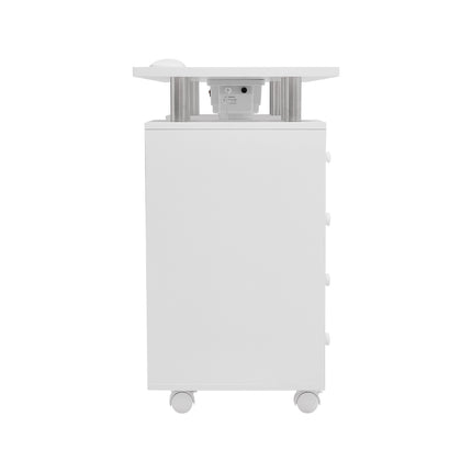 Rolling Manicure Station Nail Table with Dust Collector