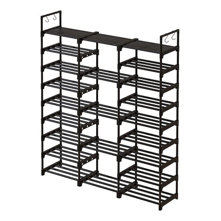 Large 9-Tier Open-Style Shoe Rack