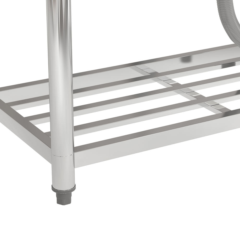 Stainless Steel Commercial Sink with Bowl Side Platform