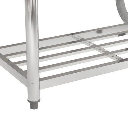 Stainless Steel Commercial Sink with Bowl Side Platform