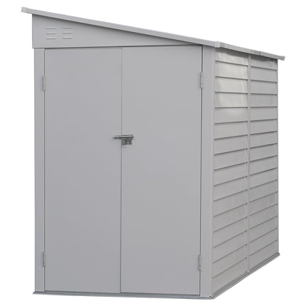 4.6x9FT Outdoor Metal Garden Storage Shed