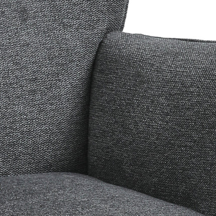 Grey 65cm Linen Upholstered Rocking Chair
