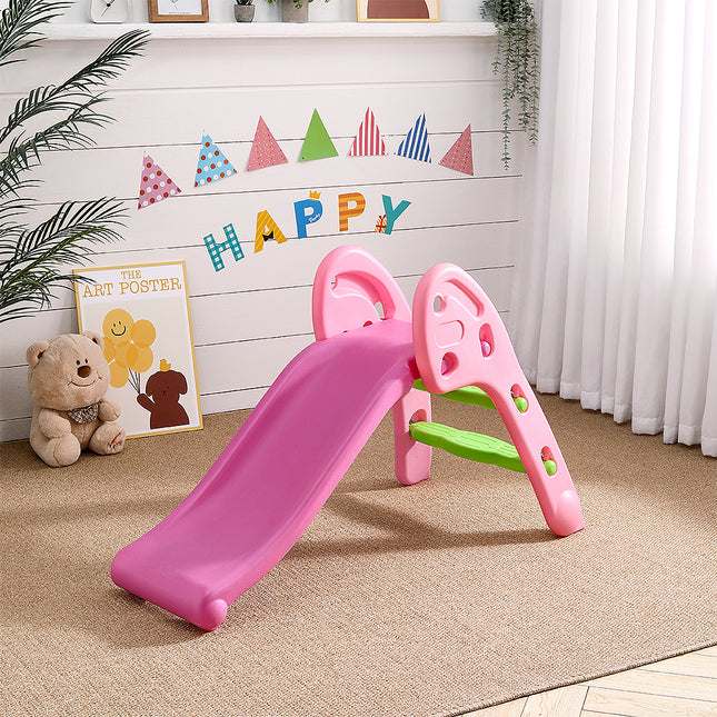 Portable Folding Junior Play Slide Pink