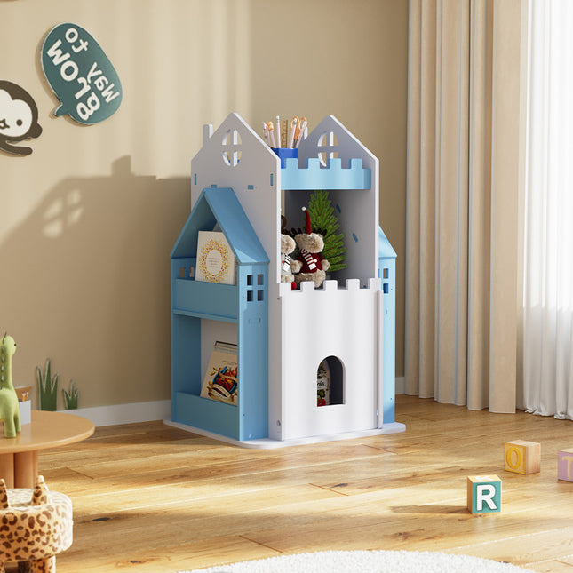 3-Tier Castle Kids Rotating Bookshelf