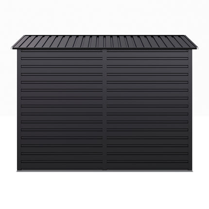 Outdoor Galvanized Steel Storage Shed with Dual Doors 182cm H